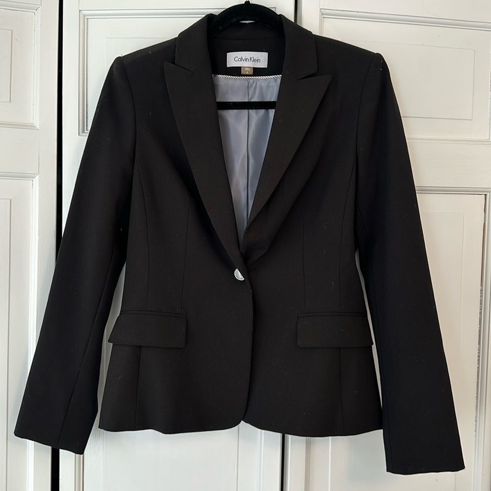 Basic Black Calvin Klein Blazer - image 1